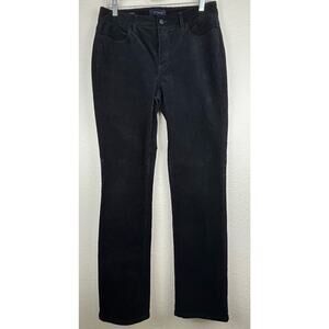 Talbots Heritage Black Corduroy Straight Leg Pants Size 6